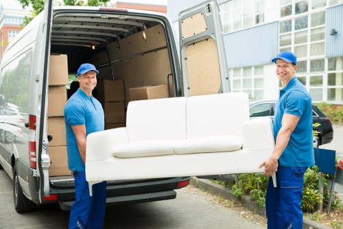 Removal team helping with a local move in Brent