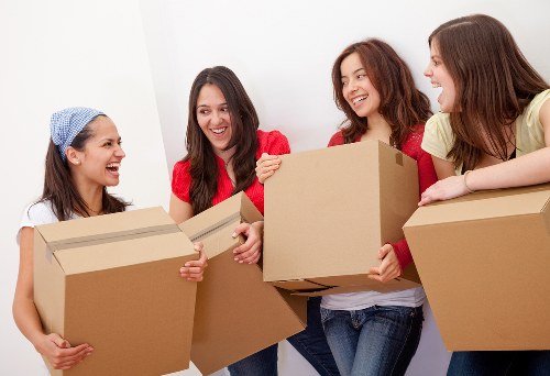 Student removal van prepared for a move in Brent