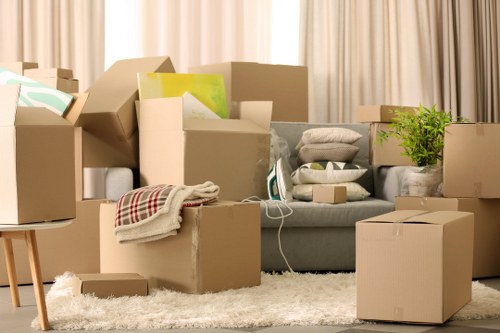 Flat moving van loaded for a local Brent home move