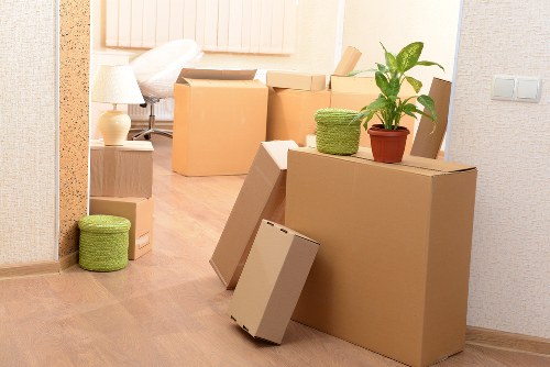 Careful furniture transport during a flat removal in Brent