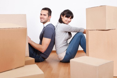 Careful unpacking of boxes in a Brent property