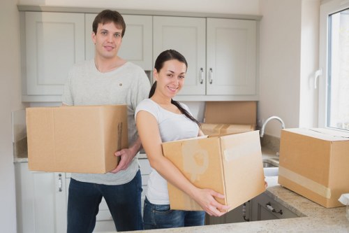 A removal truck in Brent supporting a residential or commercial moving job